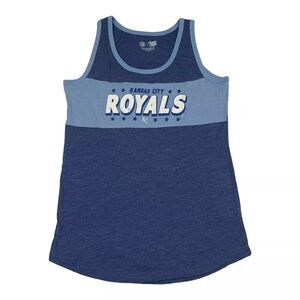 MLB Kansas City Royals Men's Sleeveless Tank Top in Blue, Small